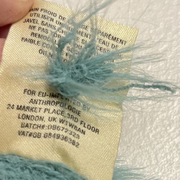 Anthropologie Isola Pullover by Knitted & Knotted Turquoise Size S - Picture 7 of 7